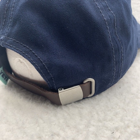 Yeti Cooler Baseball Hat Mens Strap Back OSFM Navy Blue Outdoors Boats Beer Dad - Picture 4 of 9